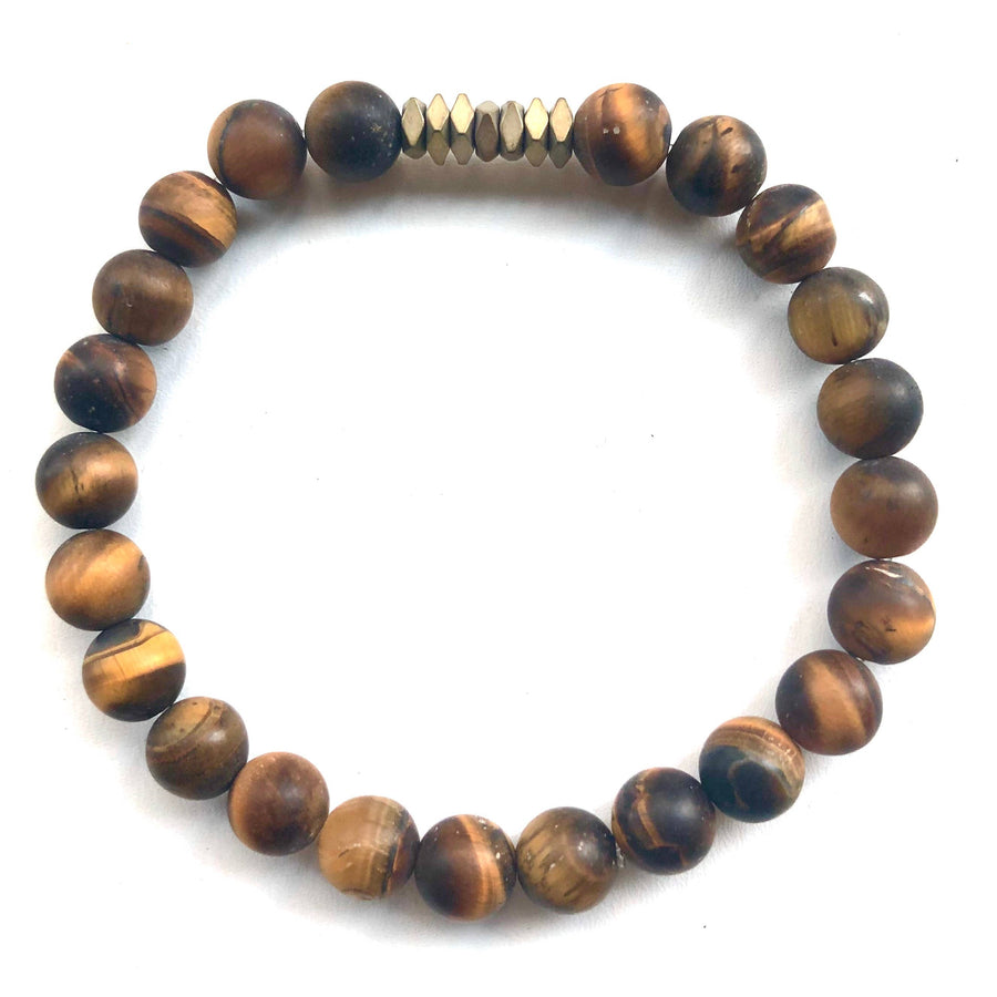 Nikki Smith Designs - Men's Beaded Stone Bracelet