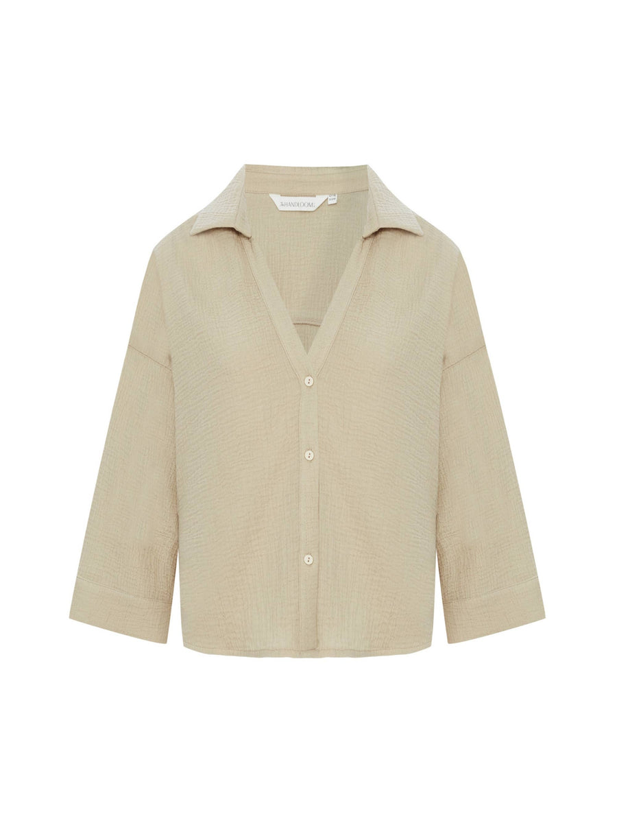 The Handloom - Echo Mini Shirt - Oatmeal