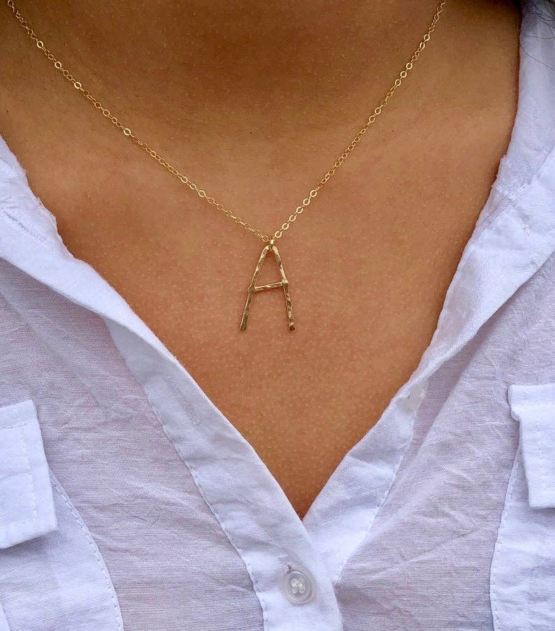 Bonnie Boardman Jewelry - Hand Forged Initial Necklace