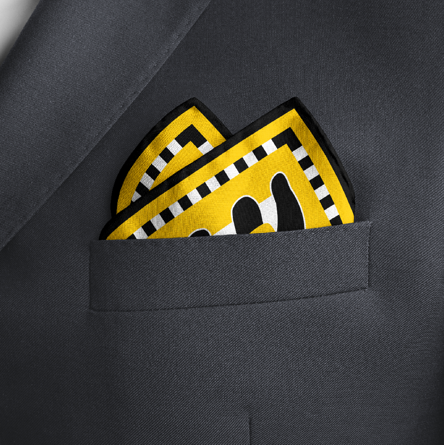 CB Grey -  Game Day Pocket Squares