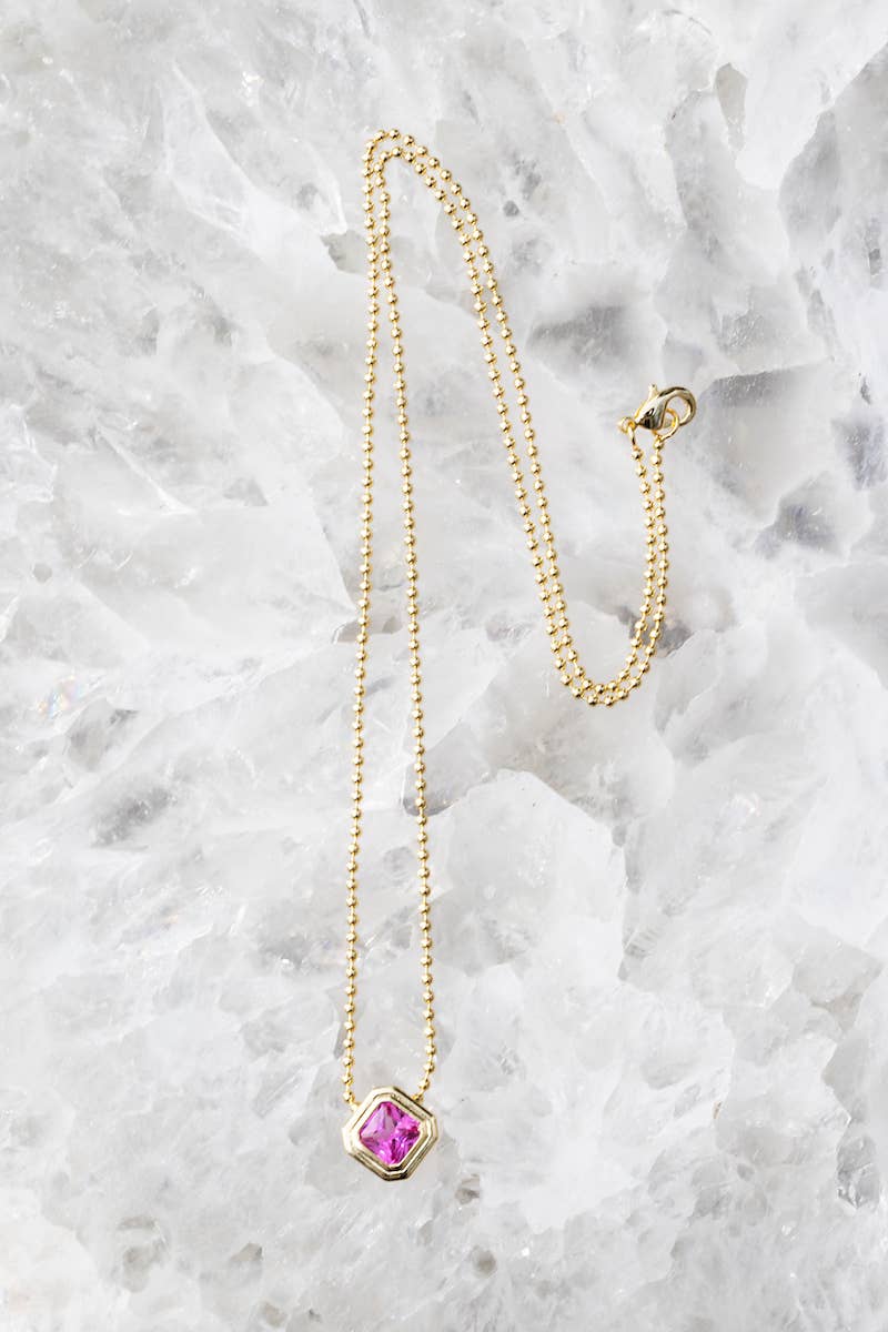 Native Gem - ICON NECKLACE- PINK