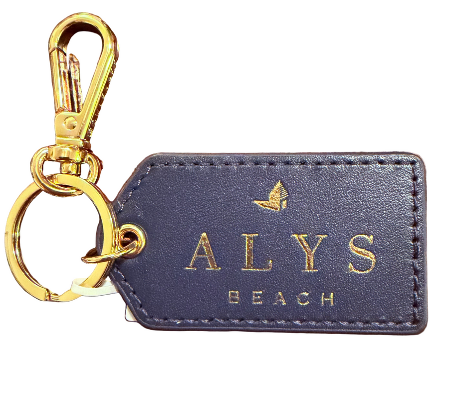 Alys Beach Cleo Leather Keychain