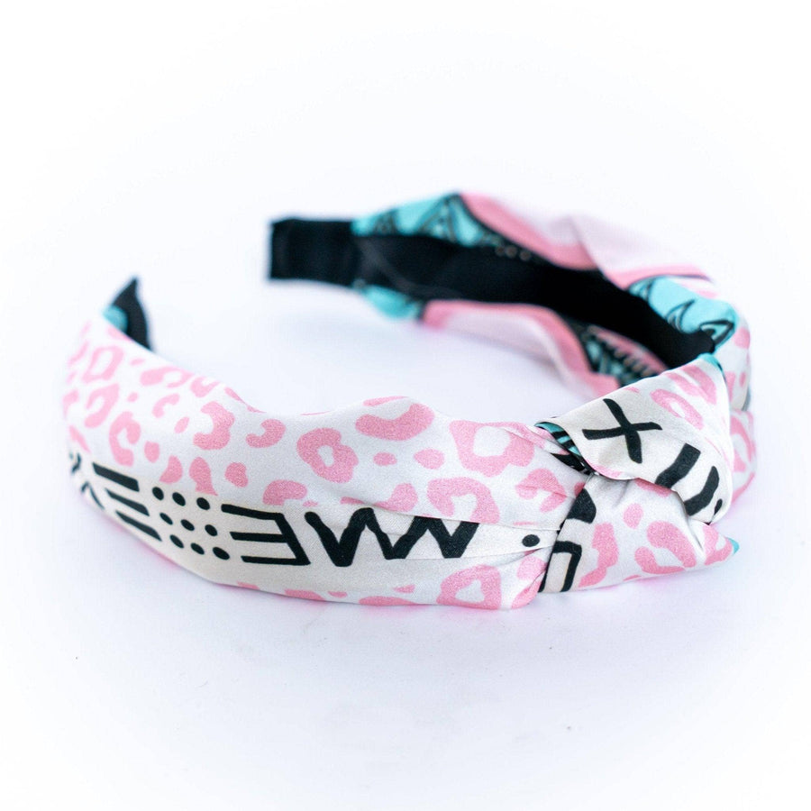 CB Grey - The Aubree Silk Knotted Headband