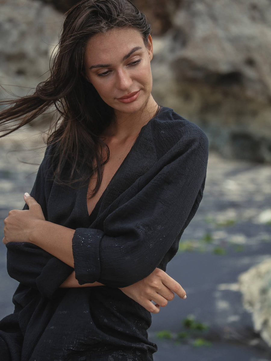 The Handloom - Terra Shirt Dress - Black