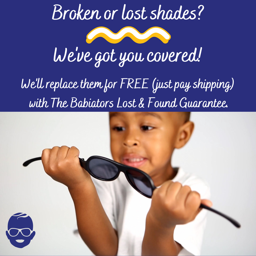 Babiators - Polarized Heart Sunglasses: Ages 6+ / Frosted Pink | Purple Mirrored Lens