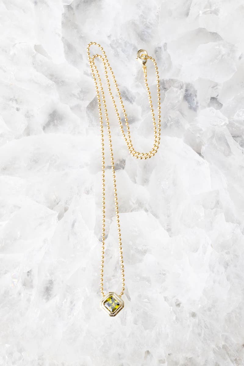Native Gem - ICON NECKLACE- PERIDOT