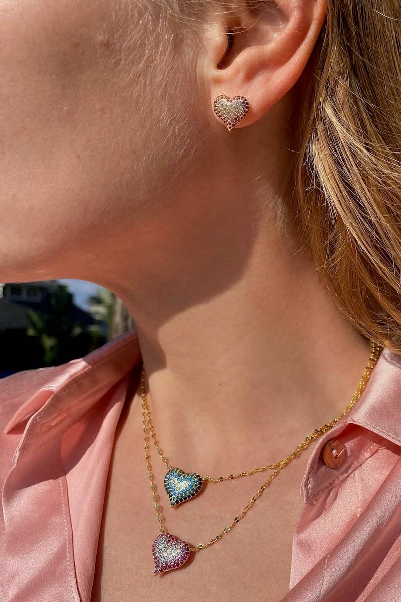 Native Gem - QUEEN OF HEARTS NECKLACE- PINK