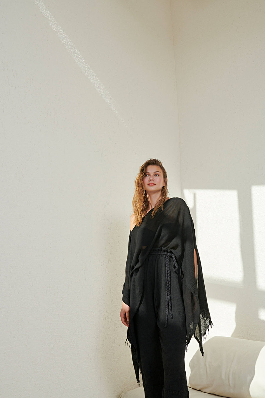 The Handloom - Ava Kimono - Black