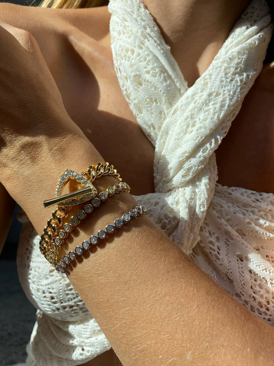 Native Gem - Triomphe Bracelet- 14K Gold Vermeil