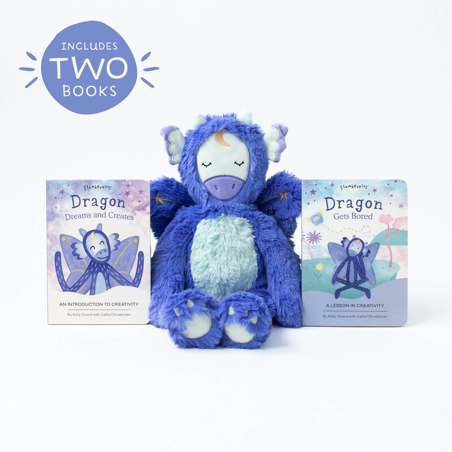 Slumberkins Inc. - *NEW* Dragon's Creativity Set - with 2 books!