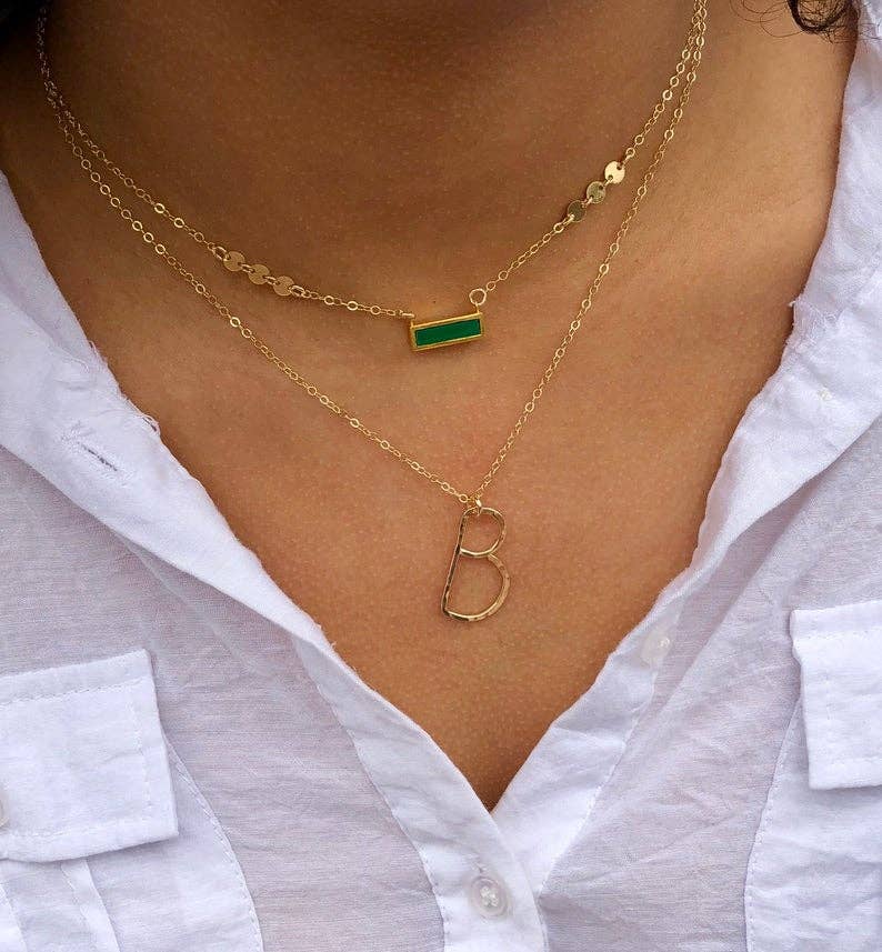 Bonnie Boardman Jewelry - Hand Forged Initial Necklace