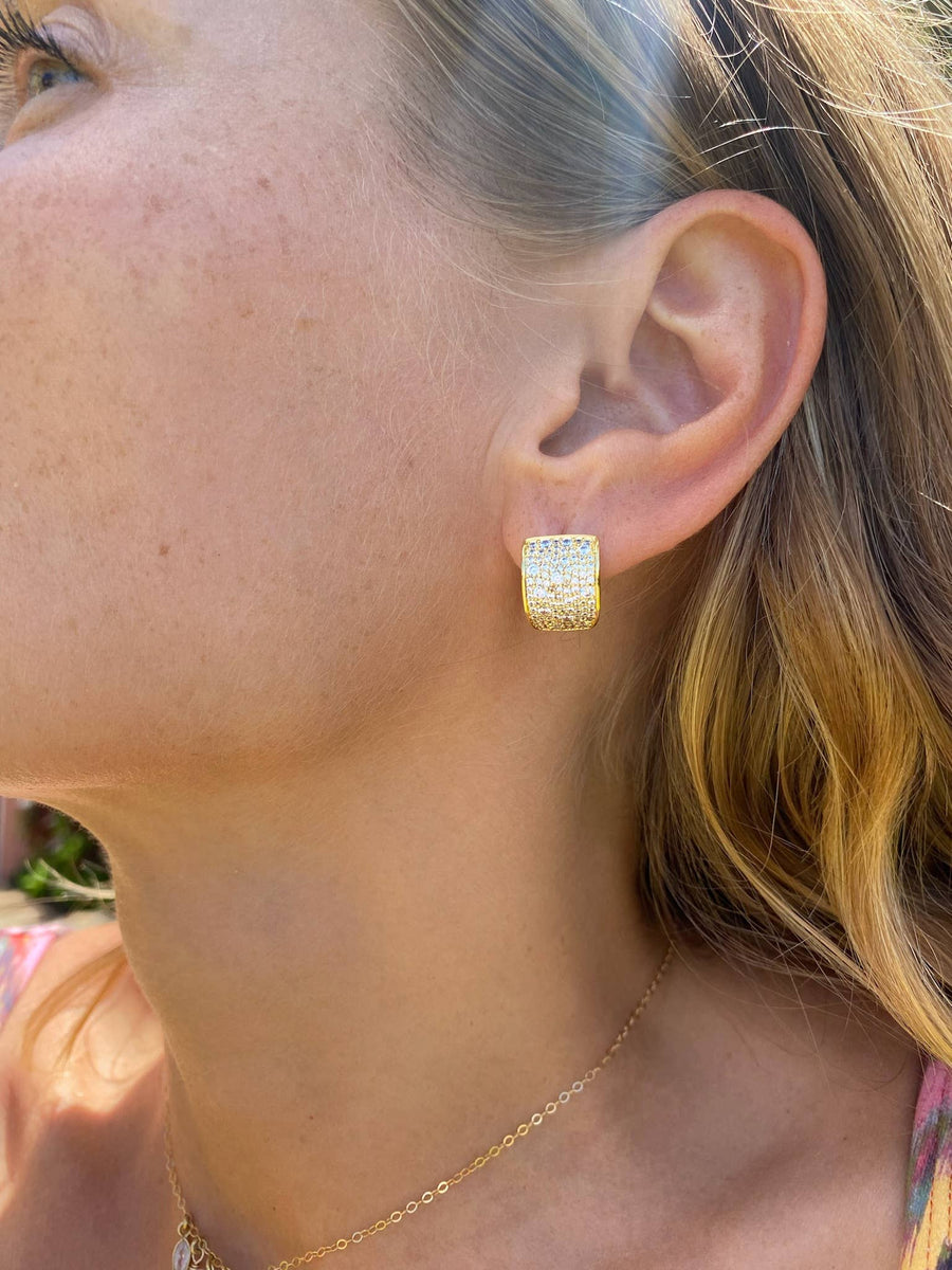 Native Gem - Cuff Huggies- 14K Gold Vermeil
