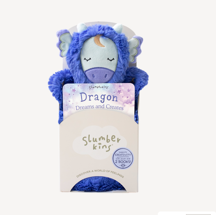 Slumberkins Inc. - *NEW* Dragon's Creativity Set - with 2 books!