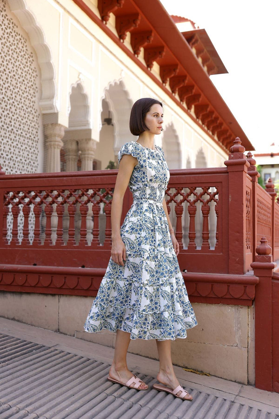 Maison Marigold - Majorca Midi Dress Blue/Green