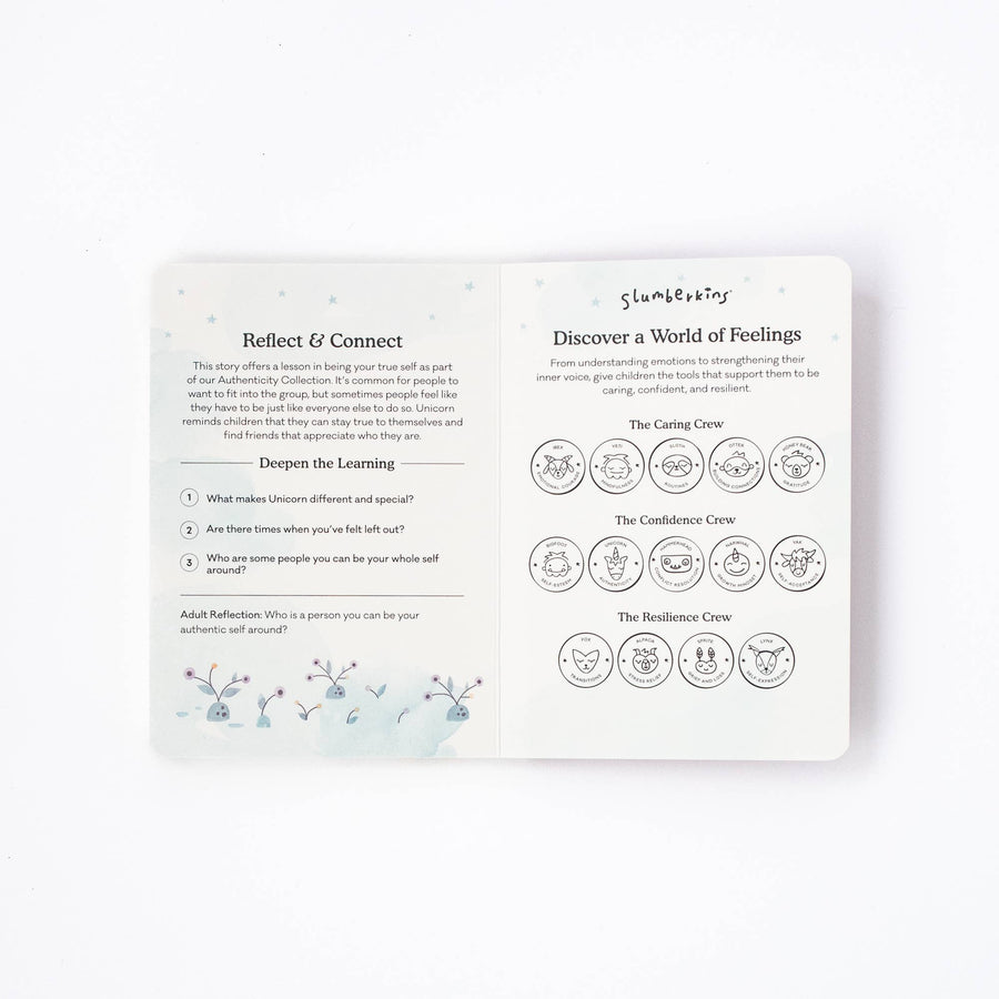 Slumberkins Inc. - *NEW* Unicorn's Authenticity Set - with 2 books!