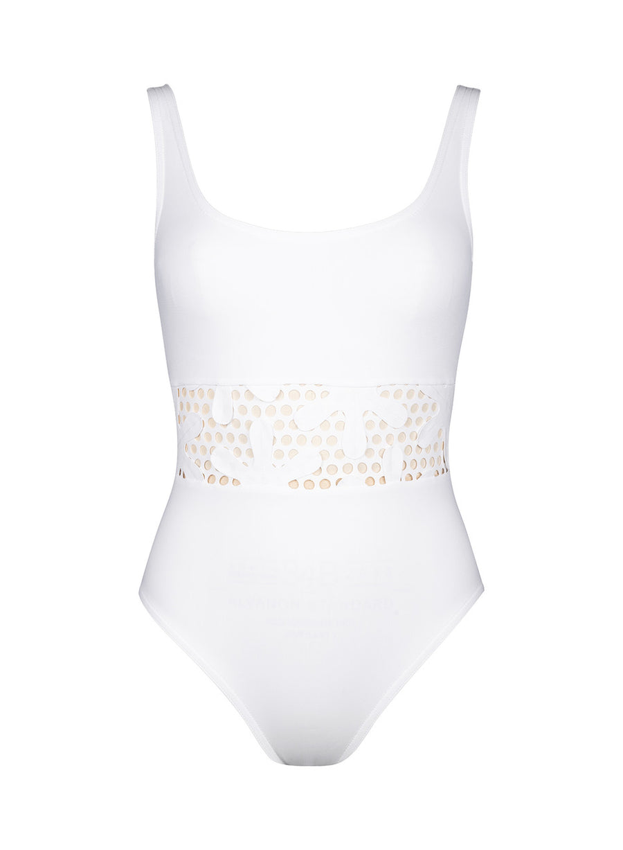 Karla Colletto Aster Round Neck Underwire Tank Swim Suit