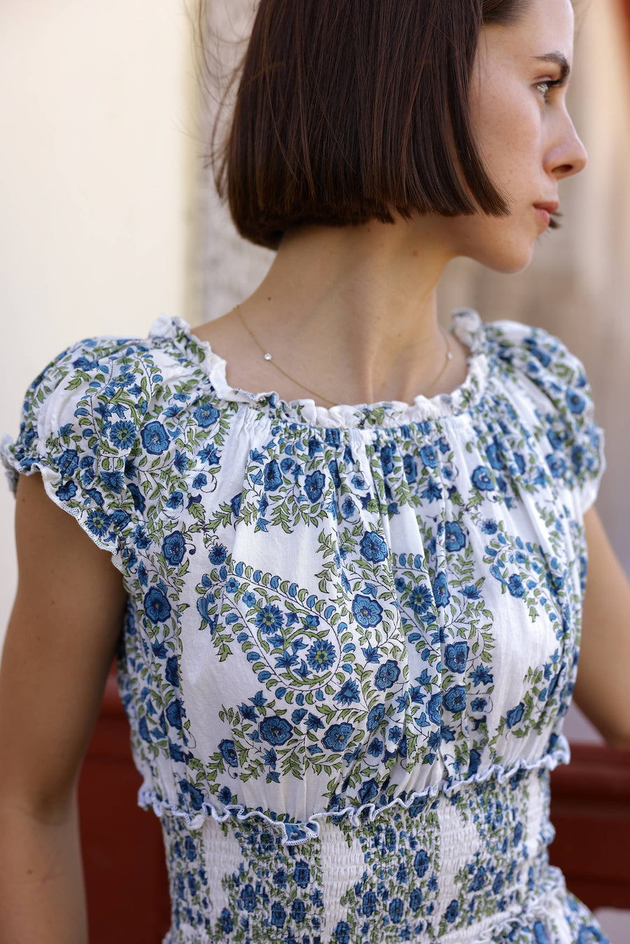 Maison Marigold - Majorca Midi Dress Blue/Green