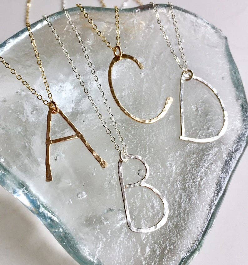 Bonnie Boardman Jewelry - Hand Forged Initial Necklace