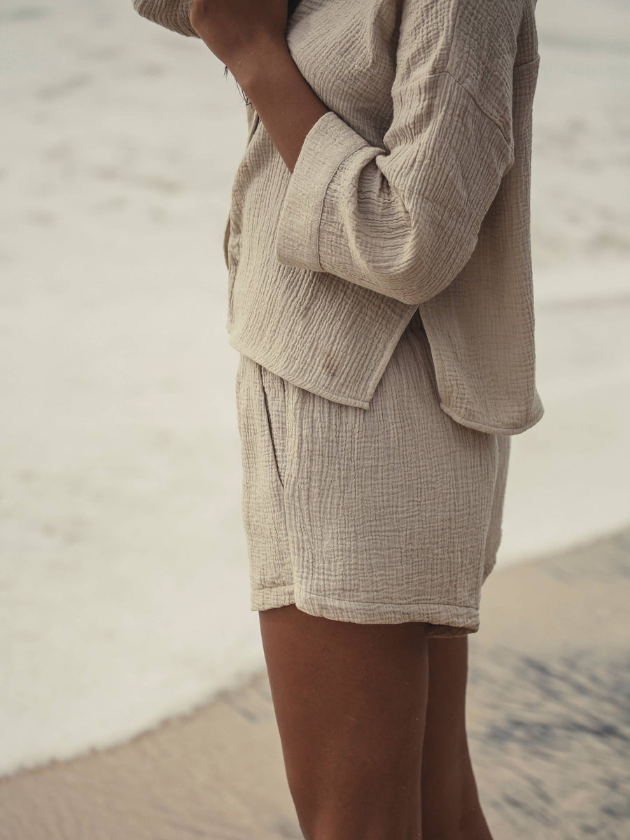 The Handloom - Echo Mini Shirt - Oatmeal