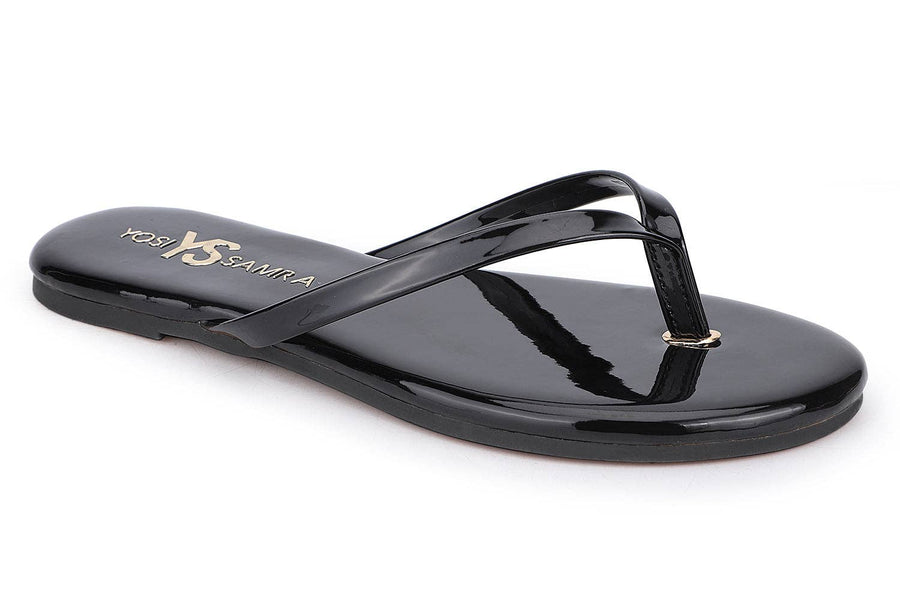Yosi Samra - Rivington Flip Flop in Black Patent
