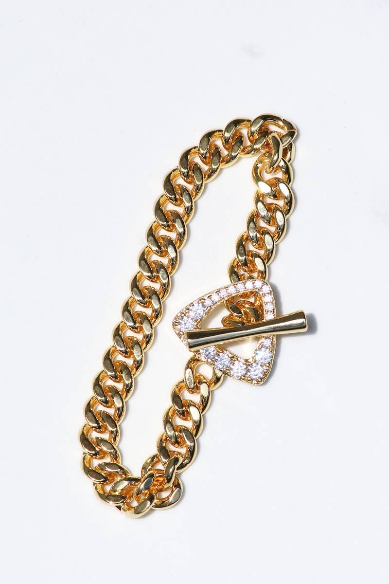Native Gem - Triomphe Bracelet- 14K Gold Vermeil