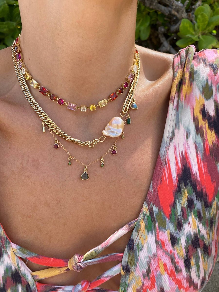 Native Gem - CANDY GEM NECKLACE- 14K GOLDFILL