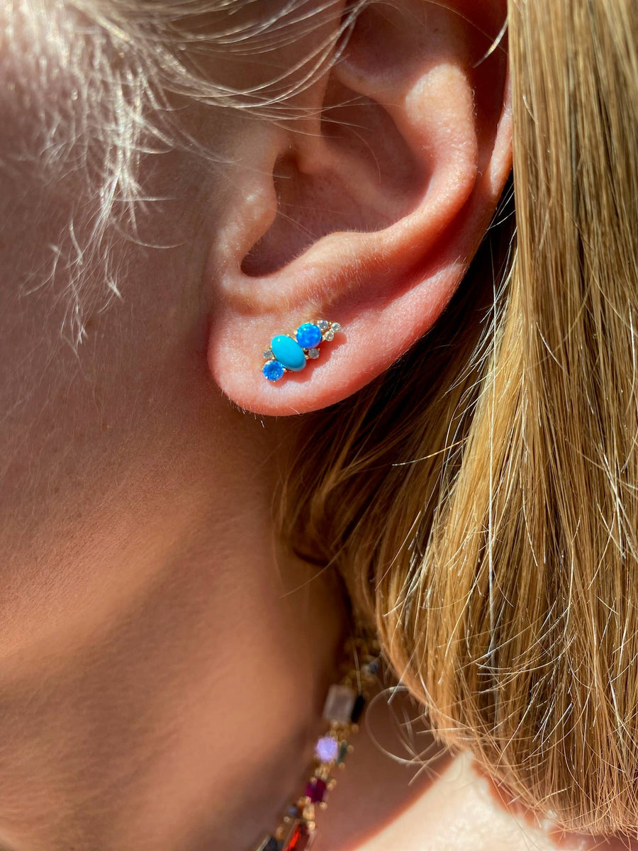 Native Gem - RIVIERA STUD EARRINGS- SANTORINI