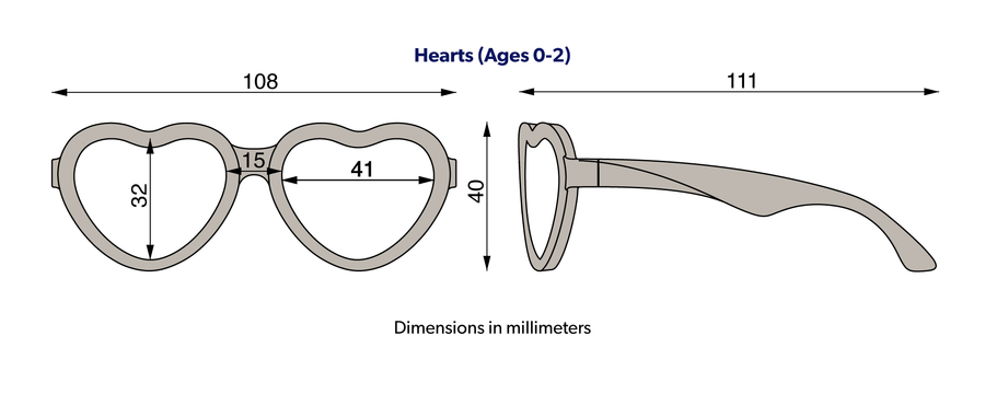Babiators - Polarized Heart Sunglasses: Ages 6+ / Frosted Pink | Purple Mirrored Lens