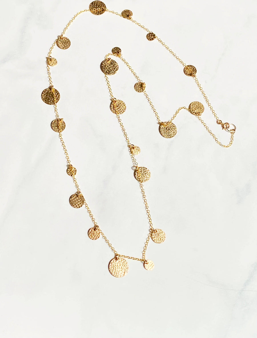 Bonnie Boardman Jewelry - Sandstone disk necklace-long