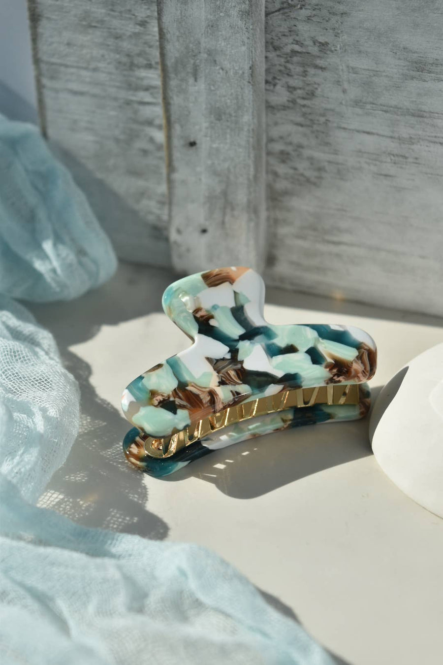 Fenna&Fei - Mini French Claw Tortoise Shell Acetate Hair Clip