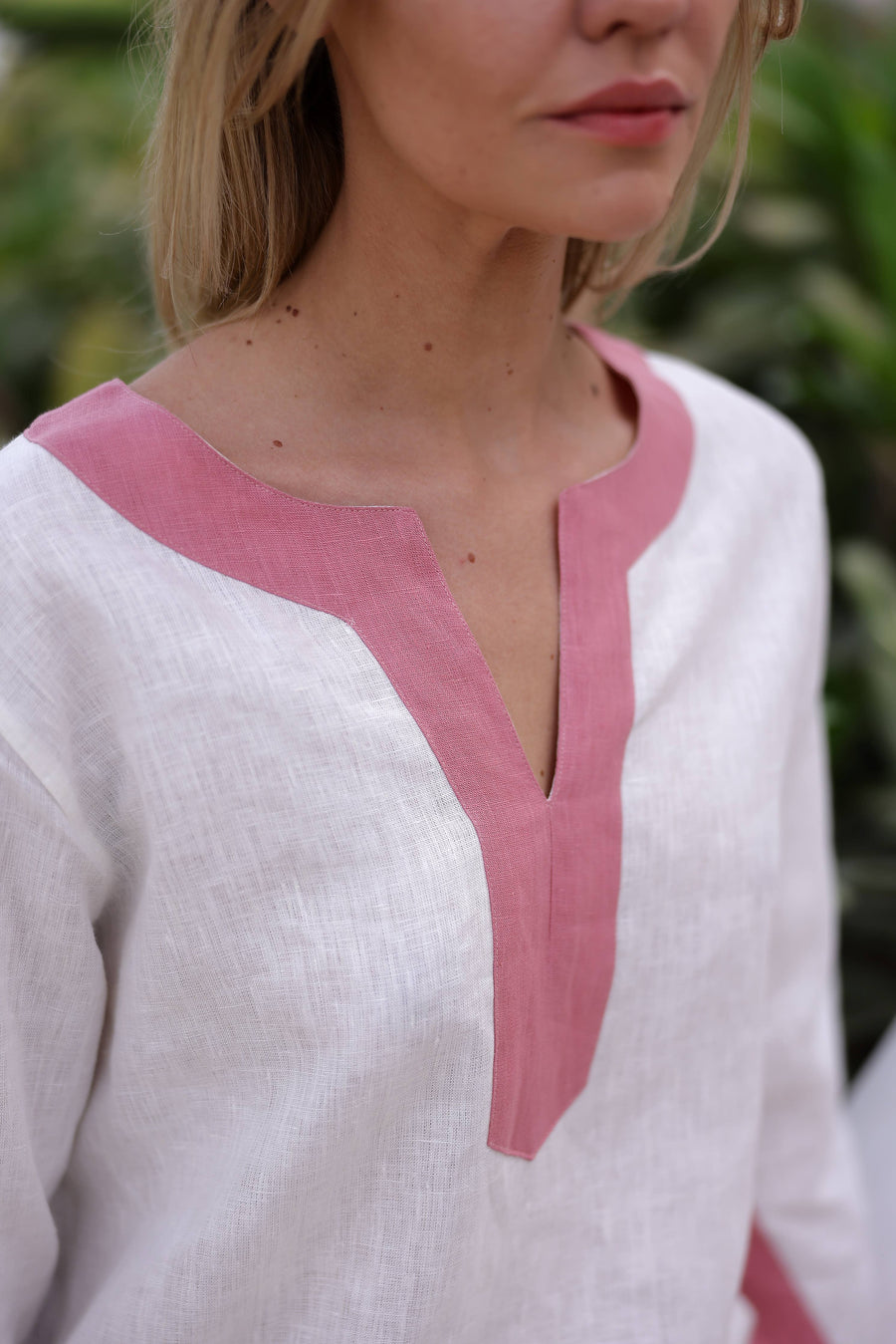 Maison Marigold - Hampton Kaftan Pink Palm
