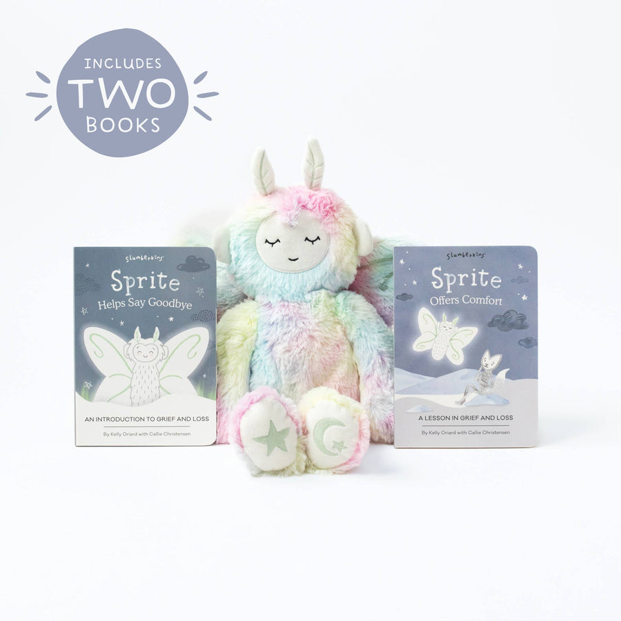 Slumberkins Inc. - *NEW* Rainbow Sprite's Grief & Loss Set - with 2 books!
