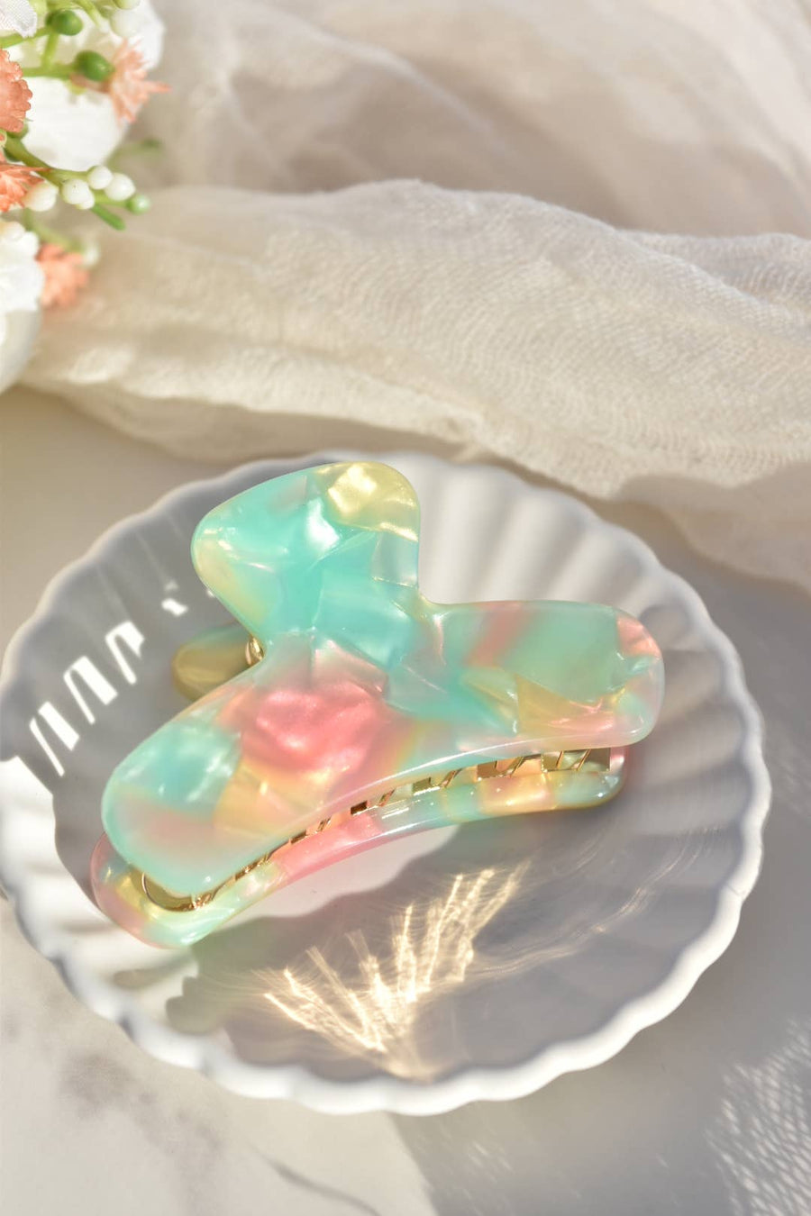 Fenna&Fei - Mini French Claw Tortoise Shell Acetate Hair Clip