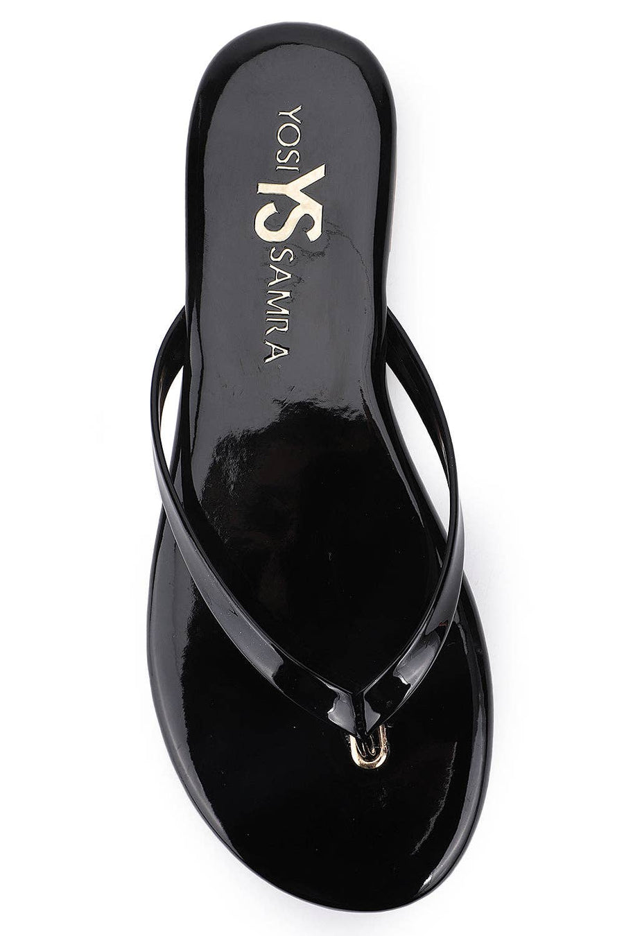 Yosi Samra - Rivington Flip Flop in Black Patent