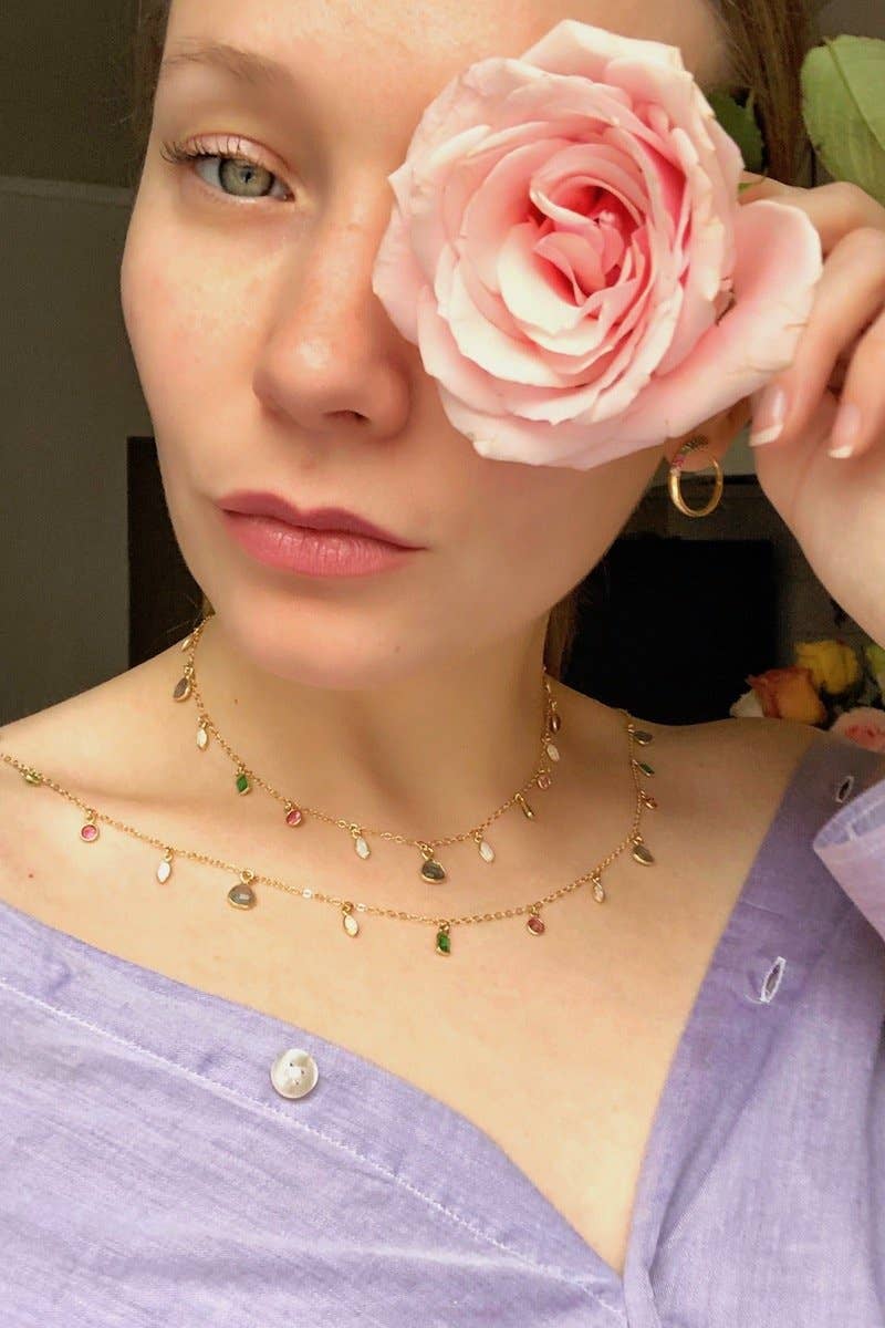 Native Gem - CANDY GEM NECKLACE- 14K GOLDFILL