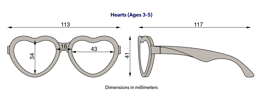 Babiators - Polarized Heart Sunglasses: Ages 6+ / Frosted Pink | Purple Mirrored Lens