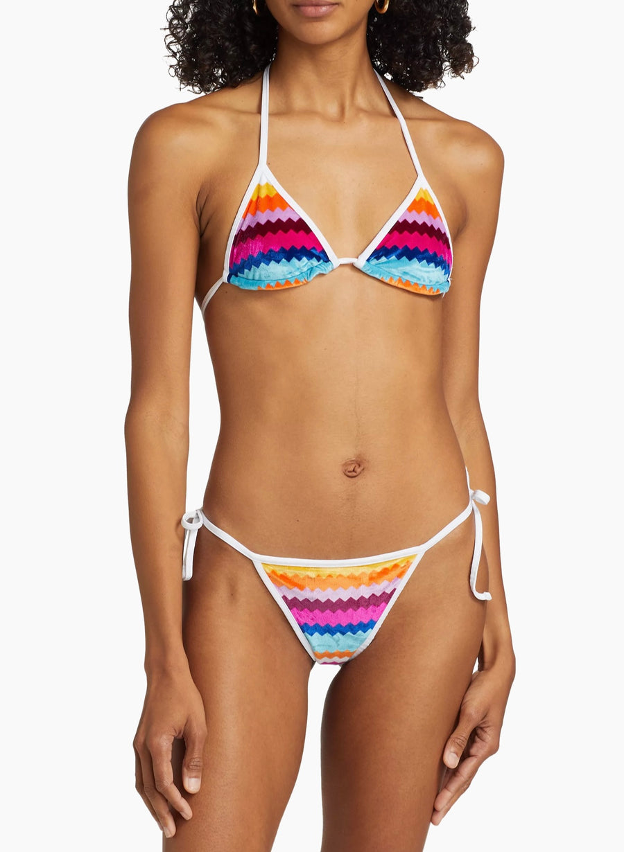 Missoni- Zigzag Velvet String Bikini