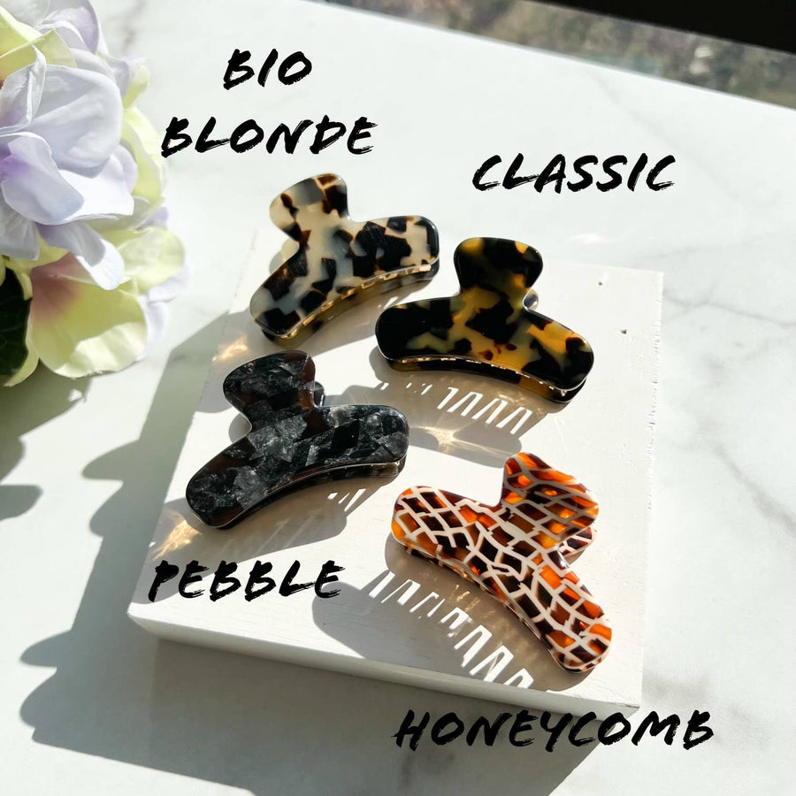 Fenna&Fei - Mini French Claw Tortoise Shell Acetate Hair Clip