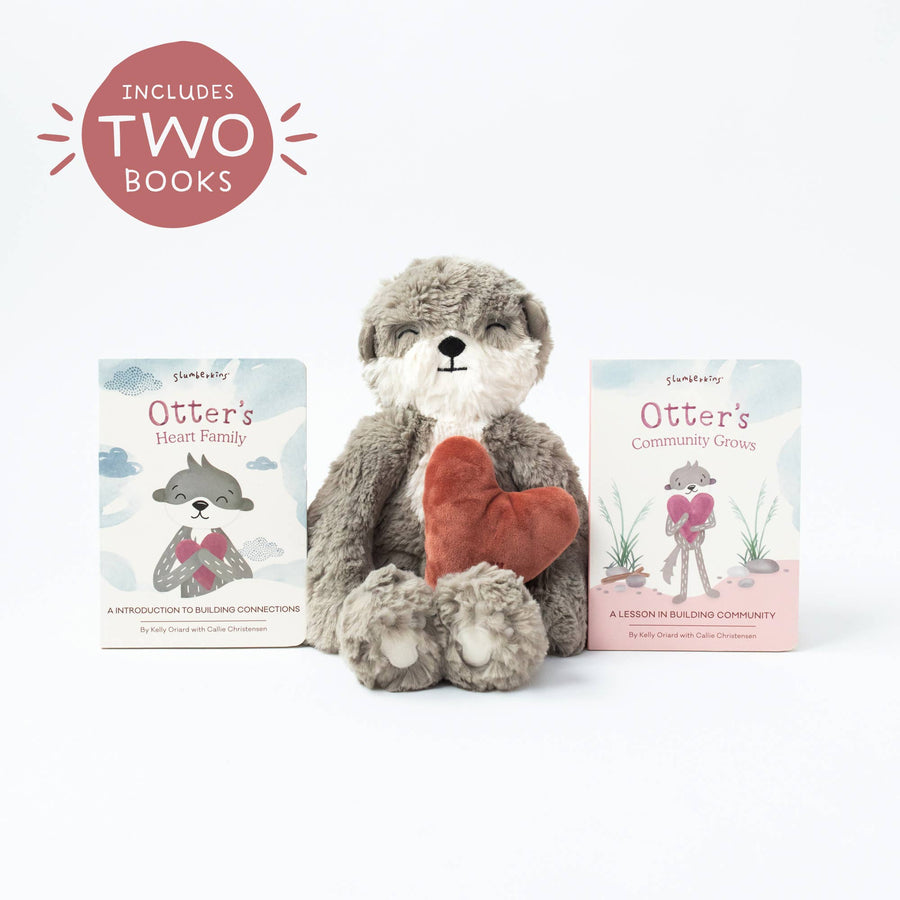 Slumberkins Inc. - *NEW* Otter's Building Connections Set - with 2 books!