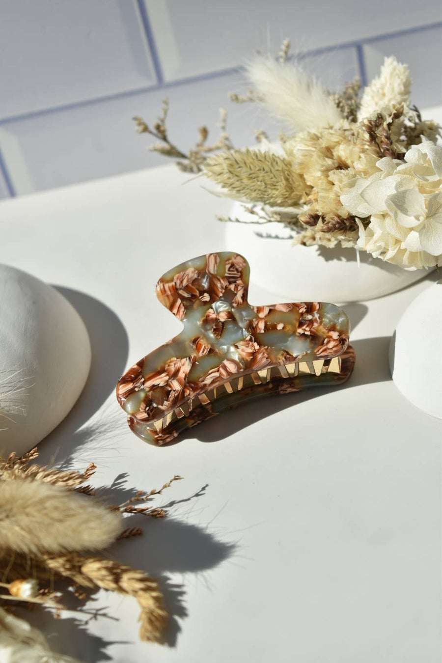 Fenna&Fei - Mini French Claw Tortoise Shell Acetate Hair Clip