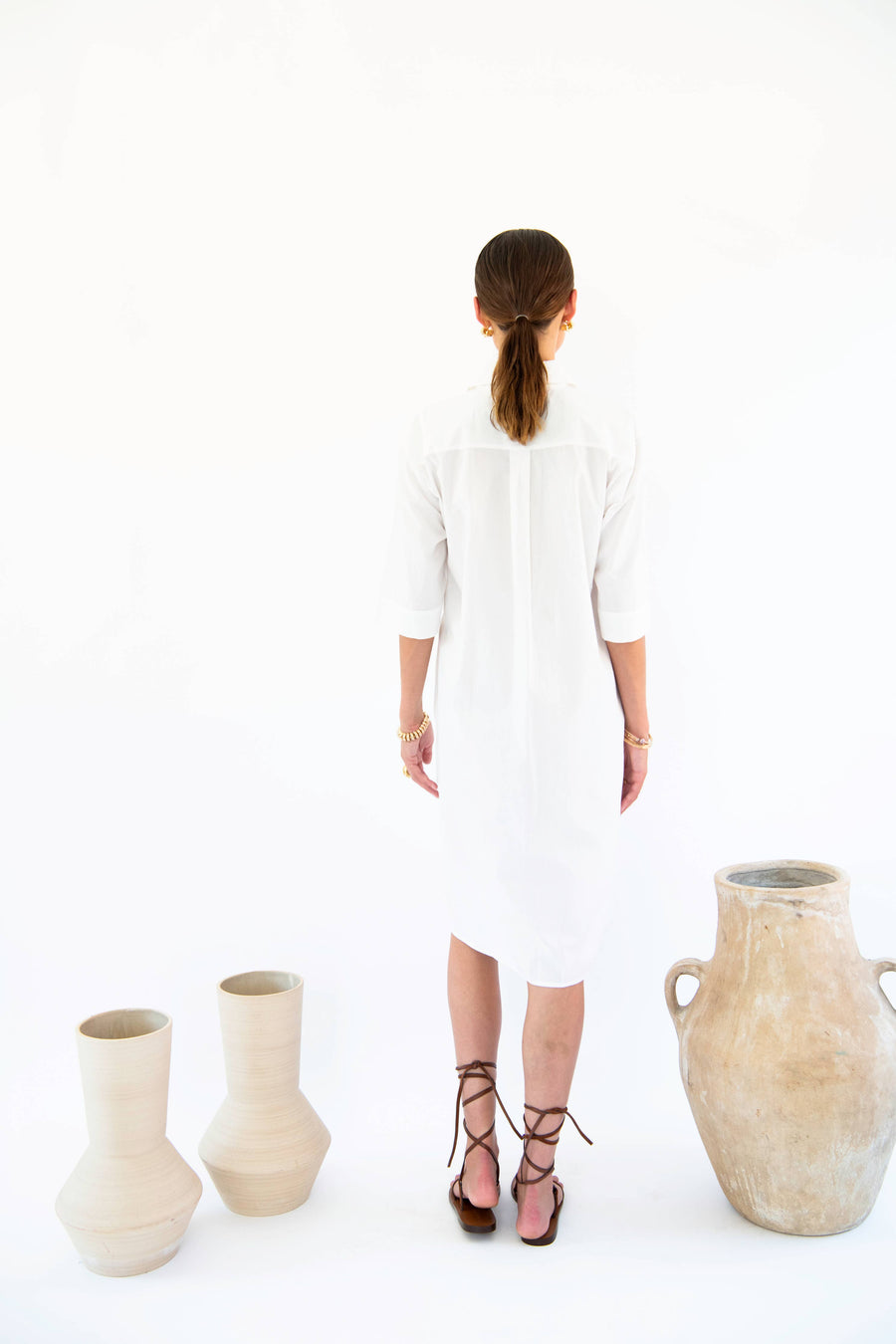 Neu Nomads - Chloe Cotton Poplin Shirt Dress - Women's Fashion