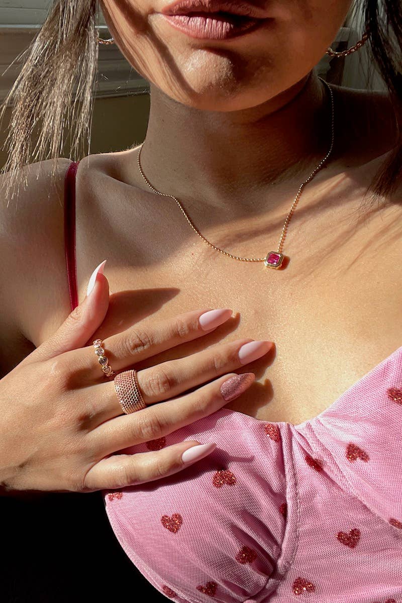 Native Gem - ICON NECKLACE- PINK