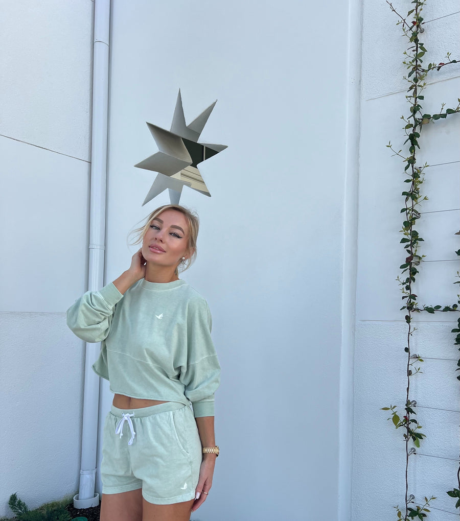 Alys Crop Longsleeve Top or Shorts