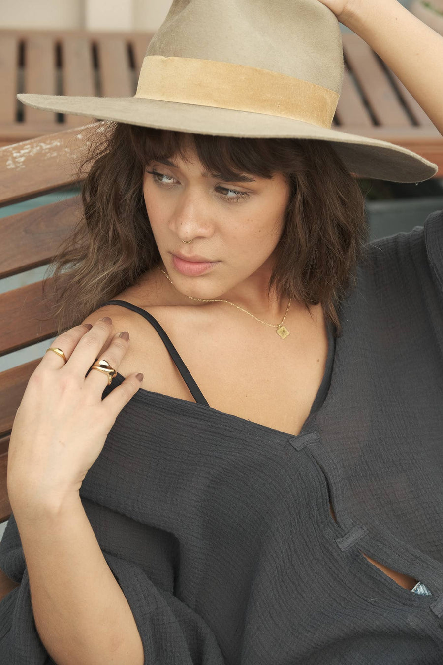 The Handloom - Ava Kimono - Vintage Navy