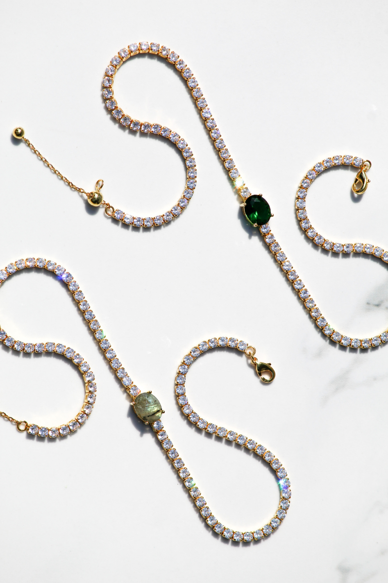 Native Gem - PRINCESS NECKLACE- EMERALD