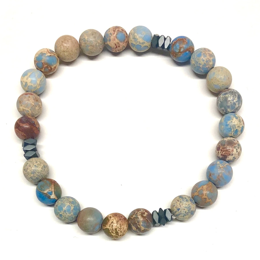 Nikki Smith Designs - Men's Beaded Stone Bracelet