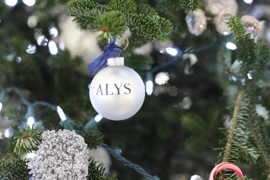 Alys Beach Glass Ornament