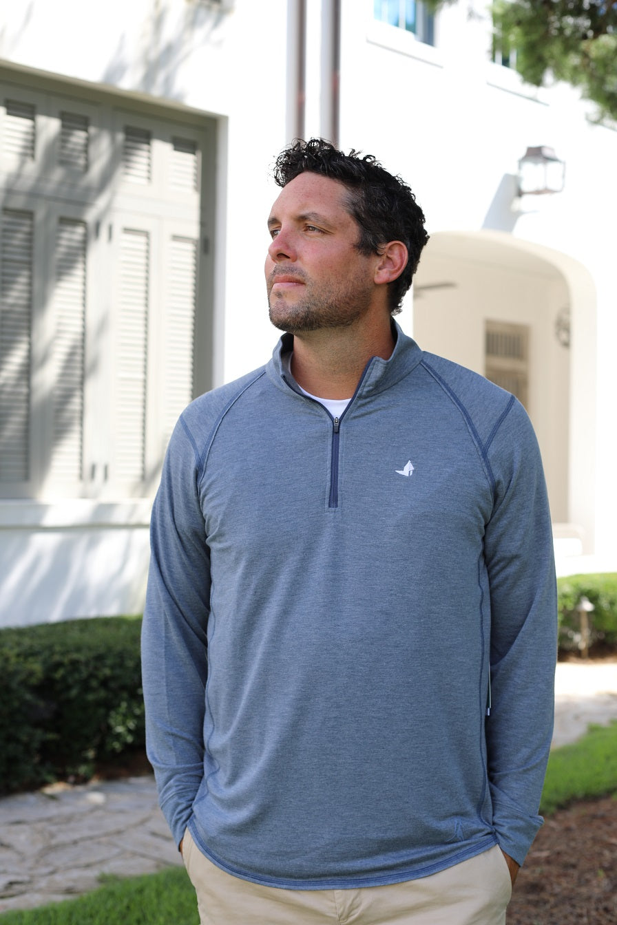 Sea Silk Long Sleeve Raglan Half-Zip