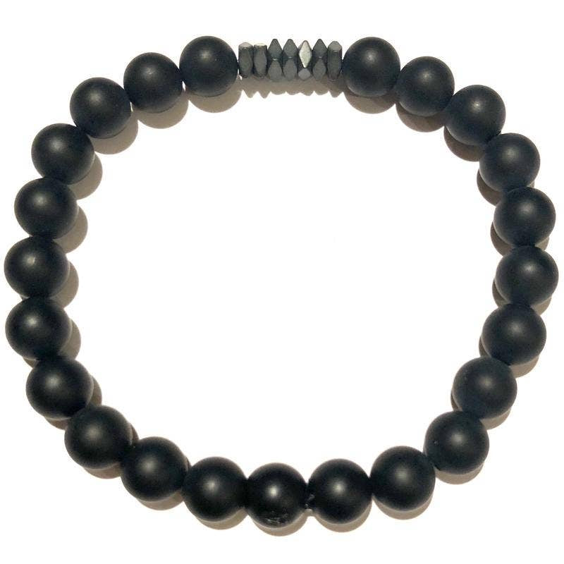 Nikki Smith Designs - Men's Beaded Stone Bracelet