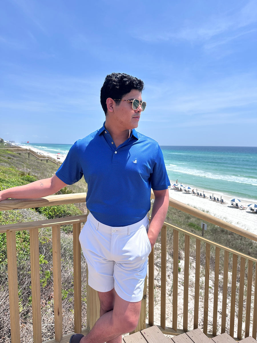 Peter Millar Gingham Performance Polo